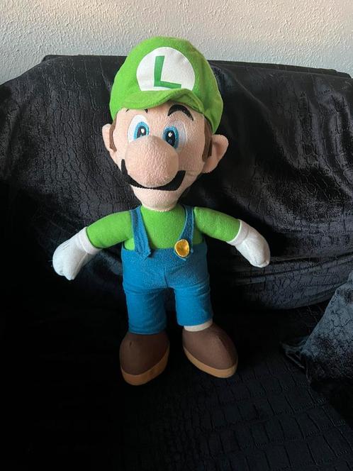 Luigi knuffel van Super Mario 45 cm groot, Kinderen en Baby's, Speelgoed | Knuffels en Pluche, Zo goed als nieuw, Overige typen