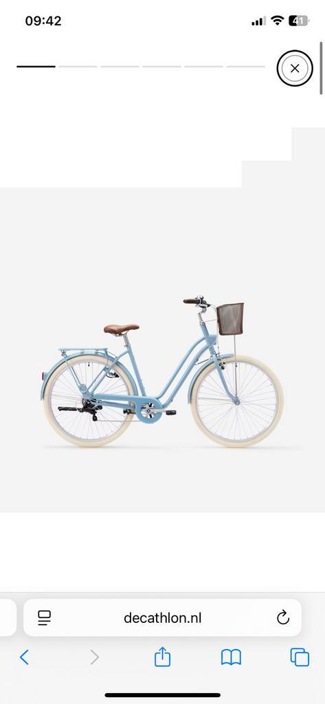 Fiets blauw decathlon elops xs 26 inch, Fietsen en Brommers, Fietsen | Meisjes, Zo goed als nieuw, 26 inch of meer, Ophalen