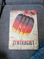 Oude Syntraciet Emaille Reclamebord, Antiek en Kunst, Ophalen of Verzenden