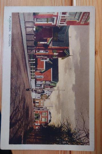 Oude Ansichtkaart Schagen Plantsoen beschikbaar voor biedingen