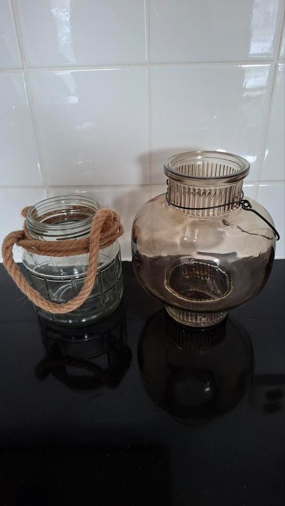 Windlichten/Kaarsenhouders - Set of Los te Koop, Huis en Inrichting, Woonaccessoires | Vazen, Nieuw, Glas, Ophalen