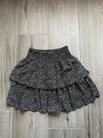 Zwarte rok met bloemenprint - Drôle de Copine - Maat s/ M, Maat 38/40 (M), Zwart, Ophalen of Verzenden, Zo goed als nieuw