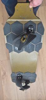 Custom Carbon Mountainboard / Esk8 Deck - Goud, Ophalen of Verzenden, Gebruikt, Skateboard, Longboard