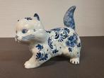 delftsblauw poes kater kat delfts blauw, Verzamelen, Spaarpotten, Ophalen of Verzenden, Zo goed als nieuw, Steen, Aardewerk of Keramiek