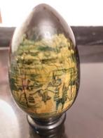 Houten, handgeschilderd ei, waterdraagster, Ophalen of Verzenden