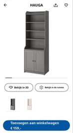 Ikea HAUGA hoge kast, Ophalen, 50 tot 100 cm, Zo goed als nieuw, 150 tot 200 cm