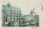 Schiekade W.Z. Rotterdam molen De Haas 1900 straatleven, Verzamelen, Ansichtkaarten | Nederland, Ophalen of Verzenden, Voor 1920