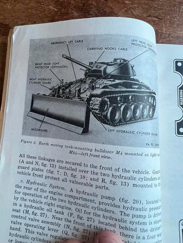 WO2 Korea Amerikaans Bulldozer M4 chaffee tank KL voorschrif beschikbaar voor biedingen