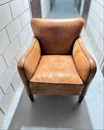 Fauteil/Leather Bank/ leather Stoel/ leather chair, Ophalen of Verzenden, Zo goed als nieuw