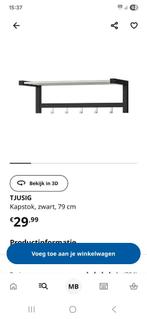Ikea Tjusig kapstok nieuw in doos, Ophalen of Verzenden, Nieuw, Minder dan 100 cm