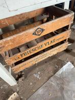 Vintage Friese vlag krat, Doe-het-zelf en Verbouw, Kratten en Dozen, Ophalen, Gebruikt, Krat