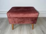 Roze poef / opbergbankje - 48x30x42 cm, Ophalen, Minder dan 50 cm, Zo goed als nieuw, Rechthoekig