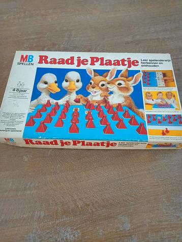 Compleet MB spel Raad je plaatje. 4 t/m 8 jaar. Memorie spel beschikbaar voor biedingen