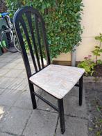 4 stuks stoelen eetstoelen  gratis 4 stuks, Verzenden, Gebruikt, Zwart, Vier