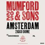 3x Tickets Staanplaats Mumford & Sons Ziggo Amsterdam, Eén persoon