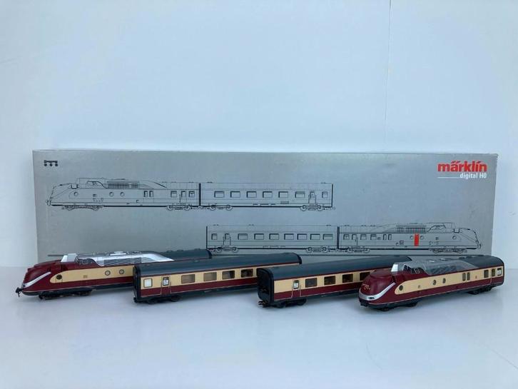 Märklin 37606 – VT 11.5 “CityNightLine” MHI - BR 602 - MFX+, Hobby en Vrije tijd, Modeltreinen | H0, Zo goed als nieuw, Treinset