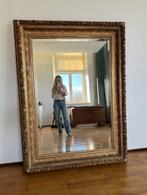 Grote vergulde  Franse Louis-Philippe facetspiegel, ca. 1840, Ophalen, Rechthoekig, 100 tot 150 cm, 150 tot 200 cm