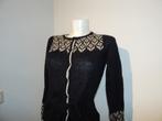 King Louie super zacht vest breisel print strik koortje S, Verzenden, Zwart, King Louie, Maat 36 (S)