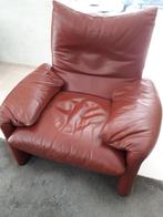 Maralunga fauteuil, Huis en Inrichting, Ophalen, Gebruikt, 100 tot 125 cm, Leer