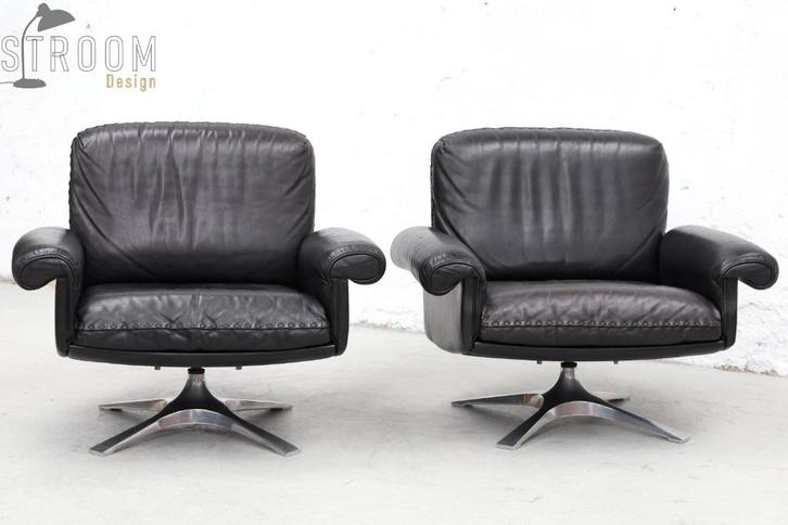 De Sede Lounge chairs fauteuils Jaren Vintage Design Stoelen, Huis en Inrichting, Banken | Complete zithoeken, Gebruikt, Hout