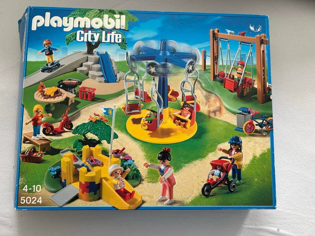 Playmobil 5024 City Life Speeltuin - Complete Set met Doos, Kinderen en Baby's, Speelgoed | Playmobil, Ophalen of Verzenden, Zo goed als nieuw