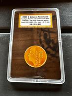 Gouden gulden 2001 13,2 gram 999 goud, Goud, 1 gulden, Ophalen of Verzenden, Koningin Beatrix