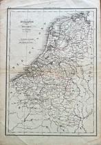 Historische kaart van Nederland en Belgie, Gelezen, A.H. Dufour, Ophalen of Verzenden, Landkaart