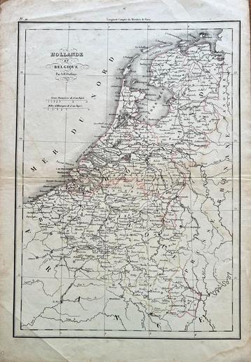 Historische kaart van Nederland en Belgie beschikbaar voor biedingen