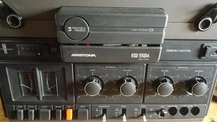 Aristona EW 5504 als nieuw! Idem stofkap!, Audio, Tv en Foto, Bandrecorders, Bandrecorder, Met stofkap, Verzenden