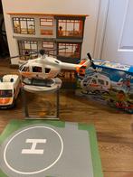 Playmobil ziekehuis + extra verdieping ambulance en heli, Kinderen en Baby's, Speelgoed | Playmobil, Ophalen of Verzenden, Zo goed als nieuw