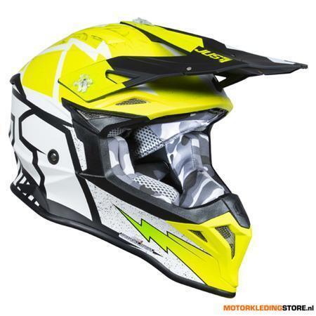 Just1 J39 Poseidon Crosshelm, Geel-Zwart, Motoren, Kleding | Motorhelmen, Nieuw met kaartje, Ophalen of Verzenden