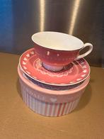 Nieuwe roze kop&schotel Riverdale, Nieuw, Ophalen of Verzenden, Overige stijlen, Kop(pen) en/of Schotel(s)