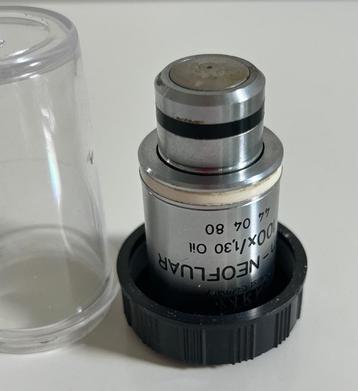 Zeiss microscoop 100x plan neofluar  objetief beschikbaar voor biedingen
