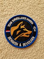 Patch Team Surveillance Honden Bewaken & Beveiligen, Ophalen of Verzenden, Marechaussee, Nederland, Embleem of Badge
