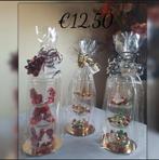 Kerst voorraadpot gevuld met chocolade, Ophalen