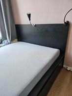 Mooi zwart IKEA bed (140x200) met opberglades in topstaat!, Huis en Inrichting, Slaapkamer | Bedden, Ophalen, Zwart, Tweepersoons