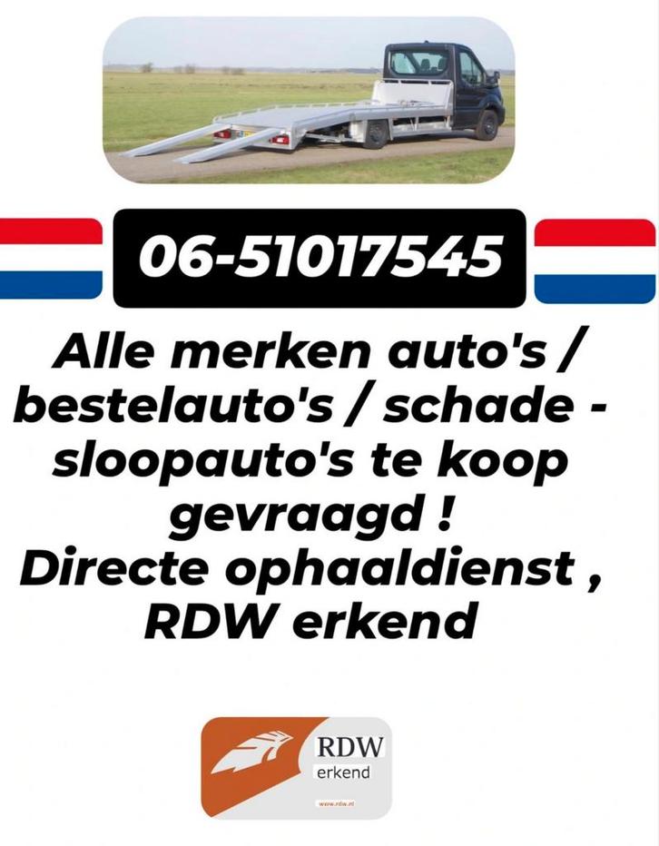 Wegens grote export order autos gezocht bestelautos gevraagd, Auto diversen, Auto Inkoop