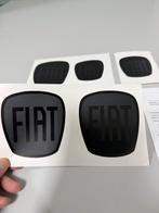 Fiat 500 vinyl badge overlays black stickers glow reflector, Ophalen of Verzenden, H, H, H