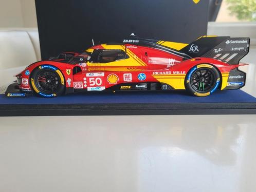 1:18 Looksmart Ferrari 499P winner Le Mans 2024, Hobby en Vrije tijd, Modelauto's | 1:18, Zo goed als nieuw, Overige merken, Ophalen of Verzenden