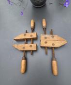 Oude houten lijmklemmen, Antiek en Kunst, Antiek | Gereedschap en Instrumenten, Ophalen of Verzenden