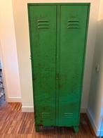 Vintage groene lockerkast | industriële metalen, Huis en Inrichting, Kasten | Lockerkasten, Ophalen, Gebruikt