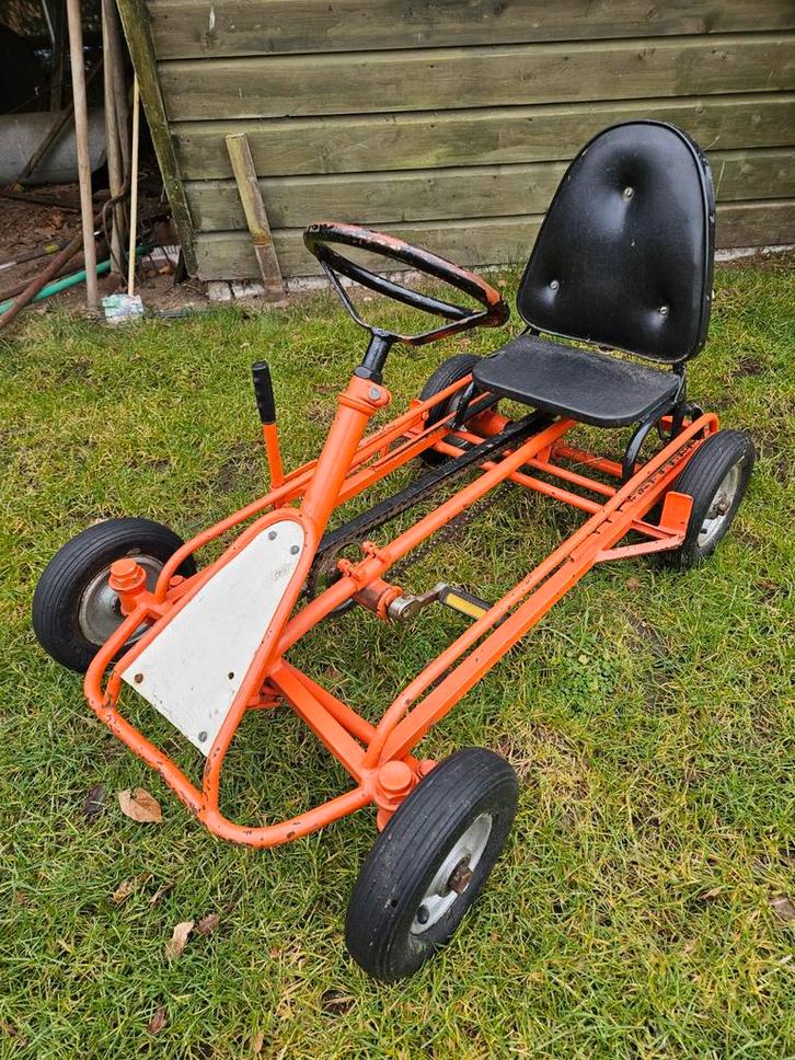 Retro Skelter - Oranje Klassieker, Kinderen en Baby's, Speelgoed | Buiten | Skelters, Gebruikt, Overige merken, Ophalen of Verzenden