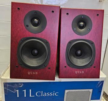 Quad 11L 2 weg basreflex, Deep Rose Veneer monitor, nwstaat beschikbaar voor biedingen