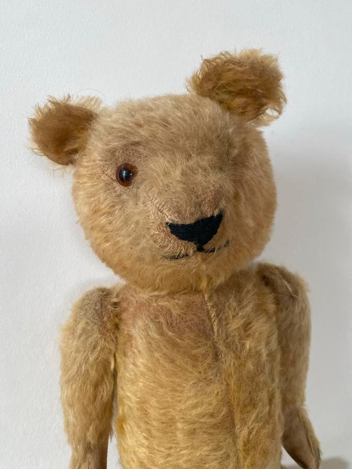 Antieke Teddybeer - Prachtig Verzamelobject, Kinderen en Baby's, Speelgoed | Knuffels en Pluche, Gebruikt, Beer, Ophalen of Verzenden