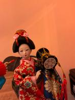 Japanse Geisha Pop met Trommel en paraplu, Antiek en Kunst, Ophalen of Verzenden