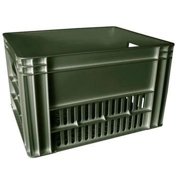 1 groene fietskrat Melkkrat fietsmand stapelkratten marktkra beschikbaar voor biedingen