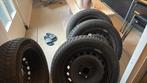 4 Winterbanden op velg 205 / 55 R 16   +7mm profiel, Ophalen, 16 inch, Banden en Velgen, 205 mm