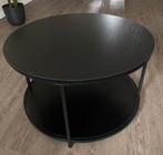 Salontafel rond en zwart, Ophalen, 50 tot 100 cm, Rond, 50 tot 100 cm