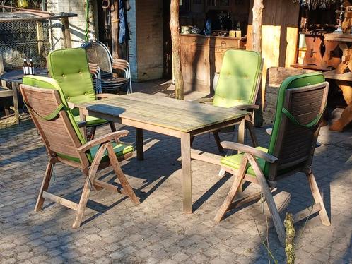 Teakhouten tuinset oxford collection I.z.g.s. met kussens, Antiek en Kunst, Curiosa en Brocante, Ophalen