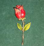 Mooie broche in ROOS-vorm met veiligheidssluiting, Sieraden, Tassen en Uiterlijk, Broches, Overige materialen, 4 tot 7 cm, Ophalen of Verzenden